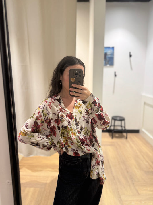 Blouse fluide à motifs M
