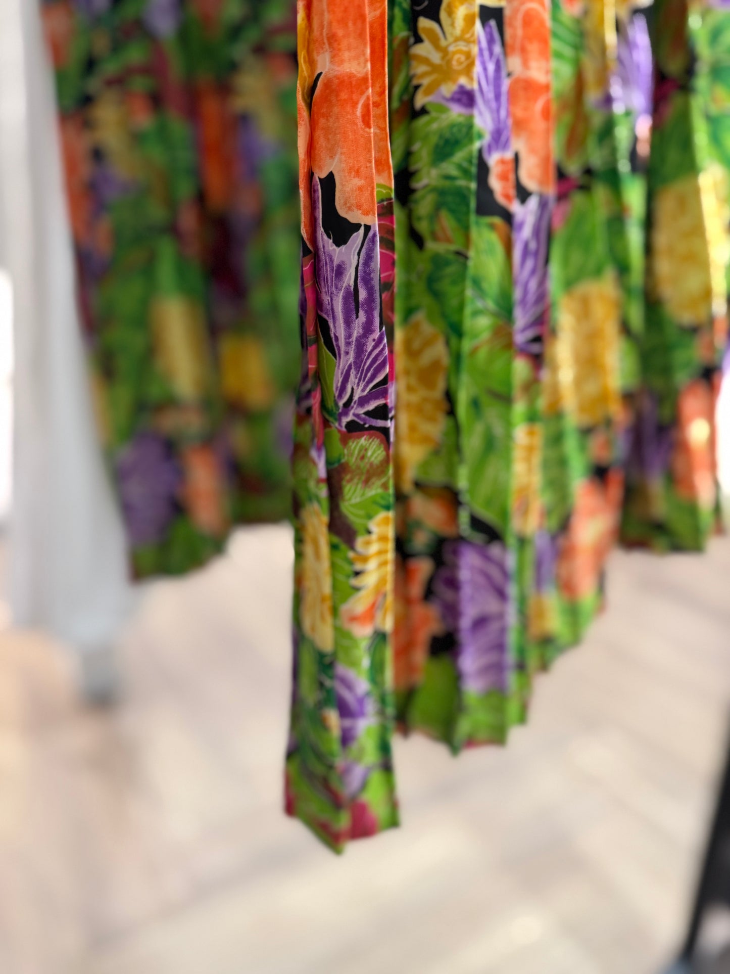 Jupe courte vintage à fleurs S