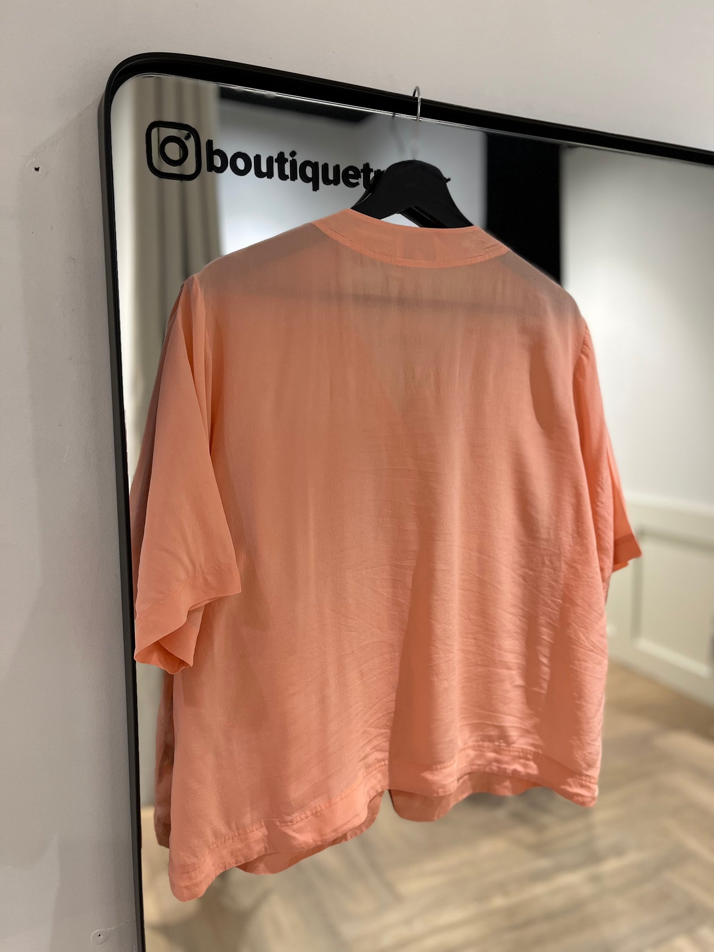 Blouse en soie vintage XL