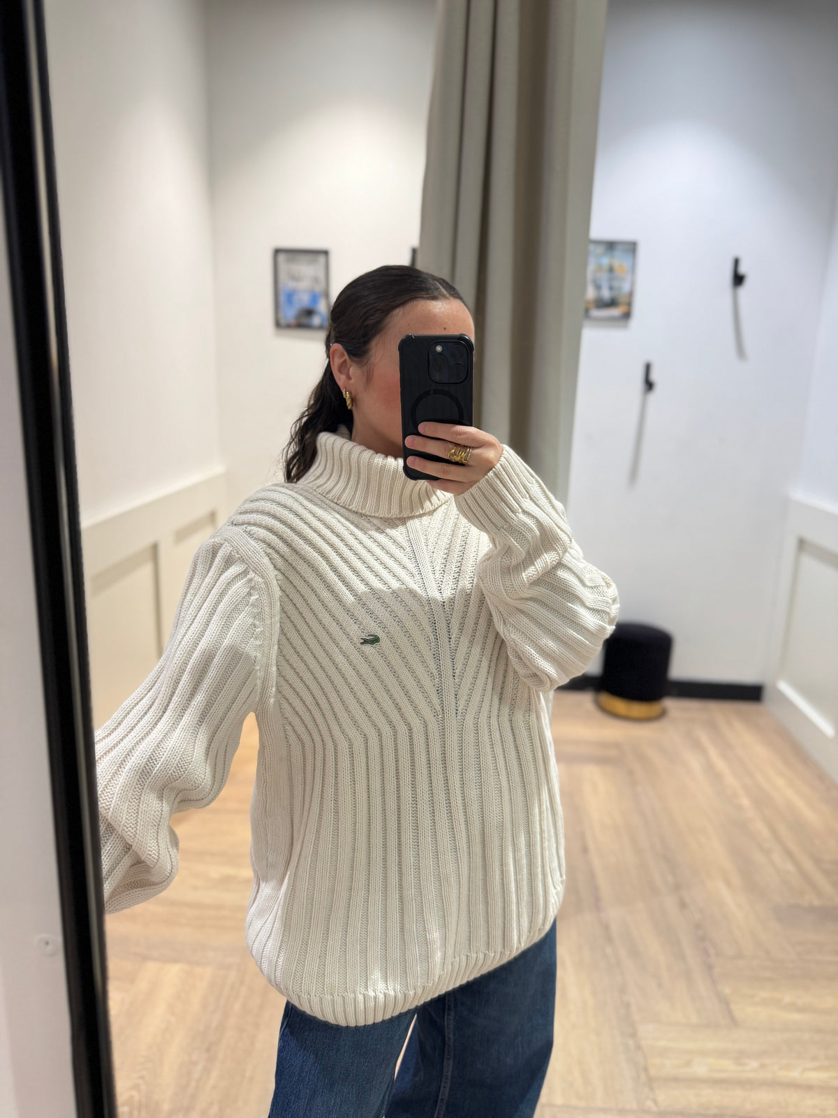 Pull d’hiver Lacoste vintage XL