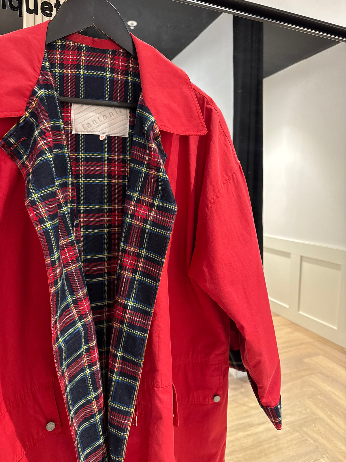 Manteau vintage rouge L