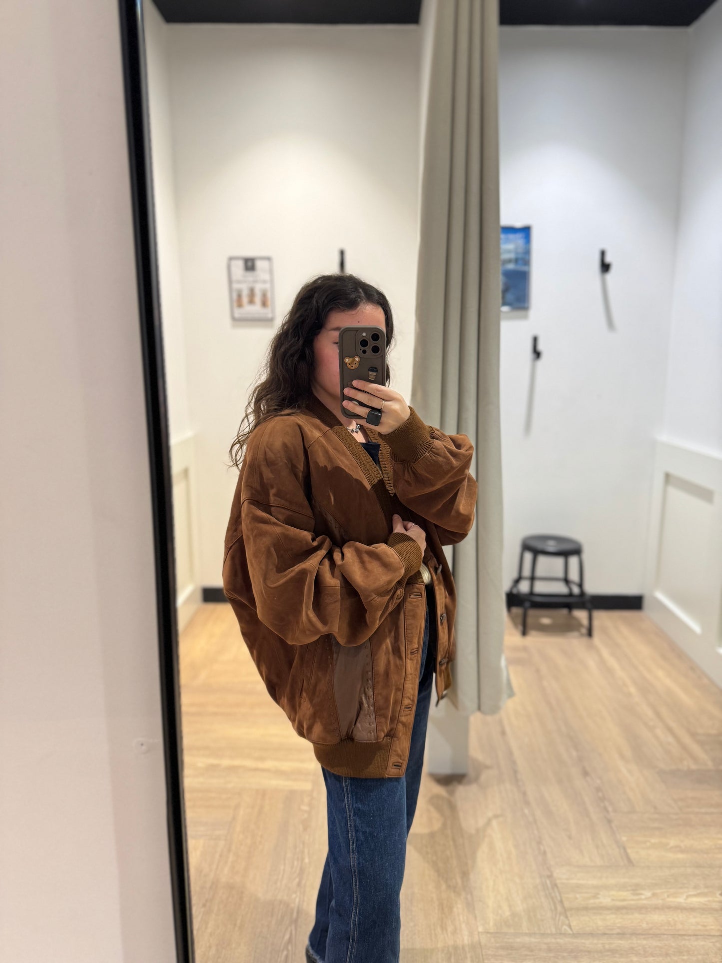 Veste vintage en cuir L