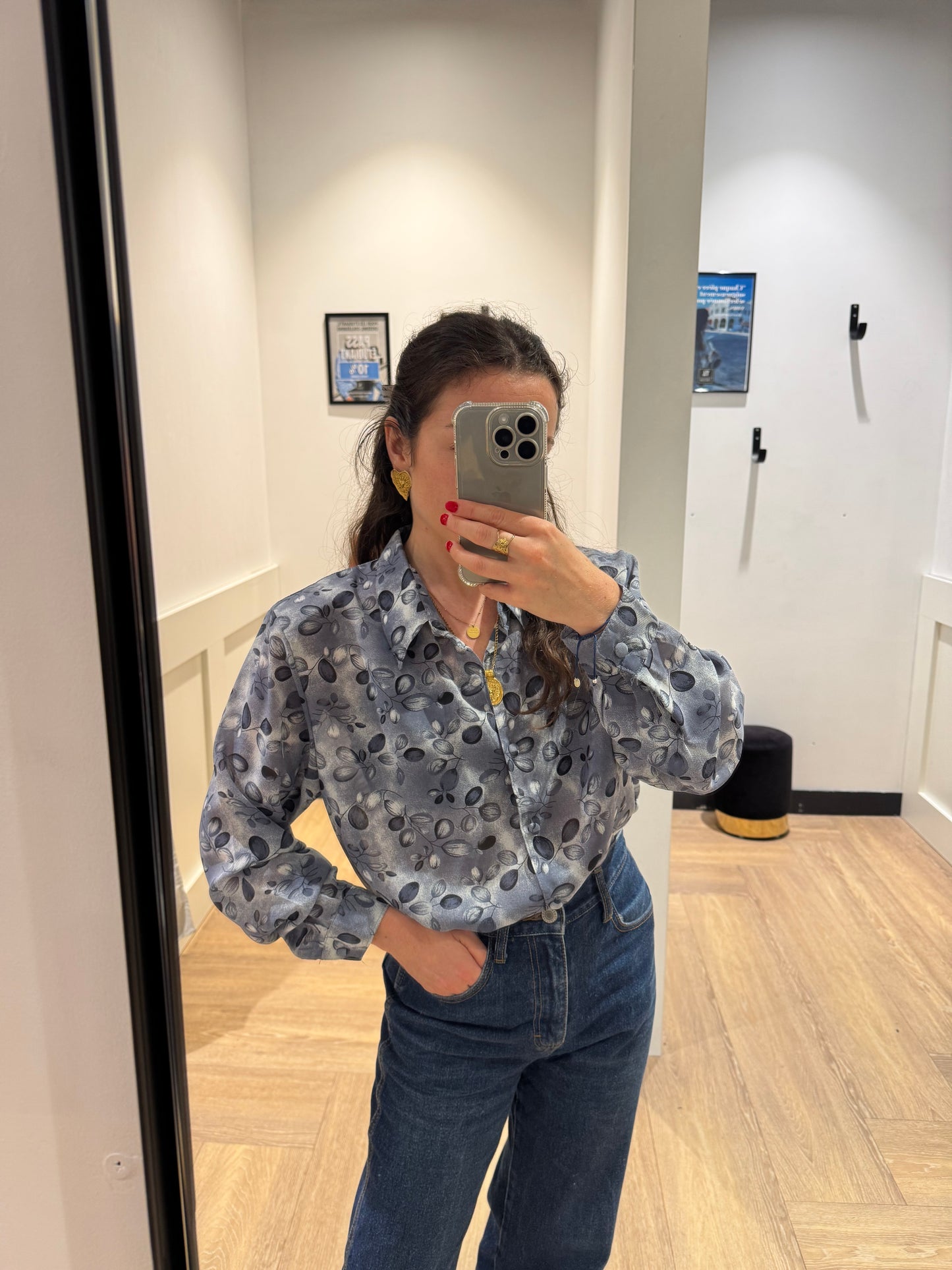 Blouse à fleurs S
