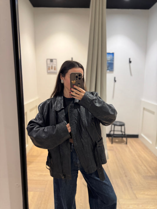 Perfecto noir en cuir M