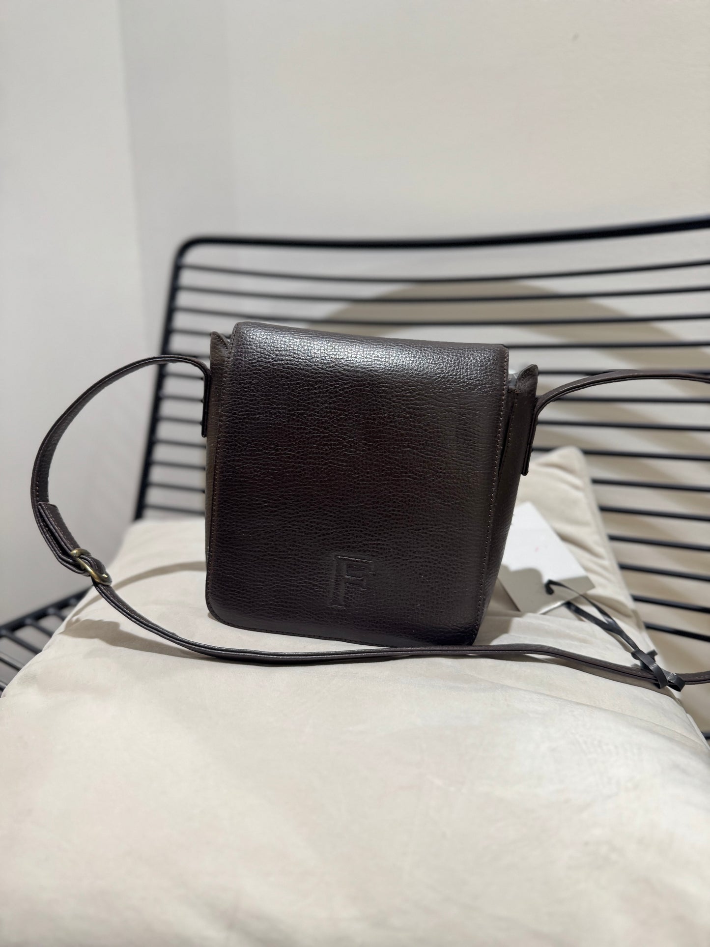 Sac bandoulière vintage marron