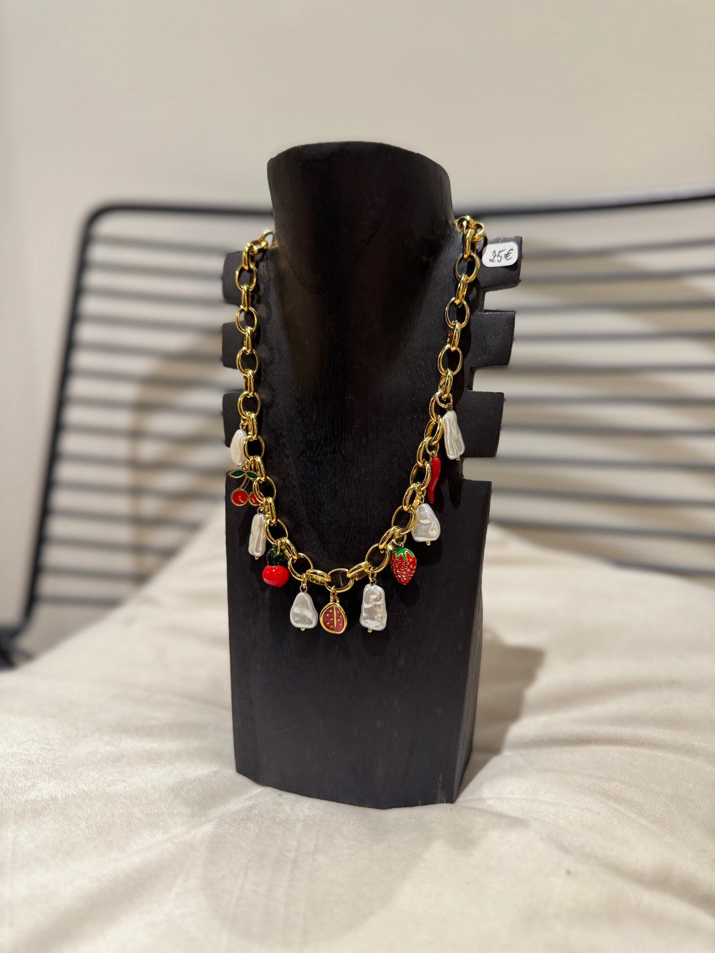 Collier à breloques en acier inoxydable