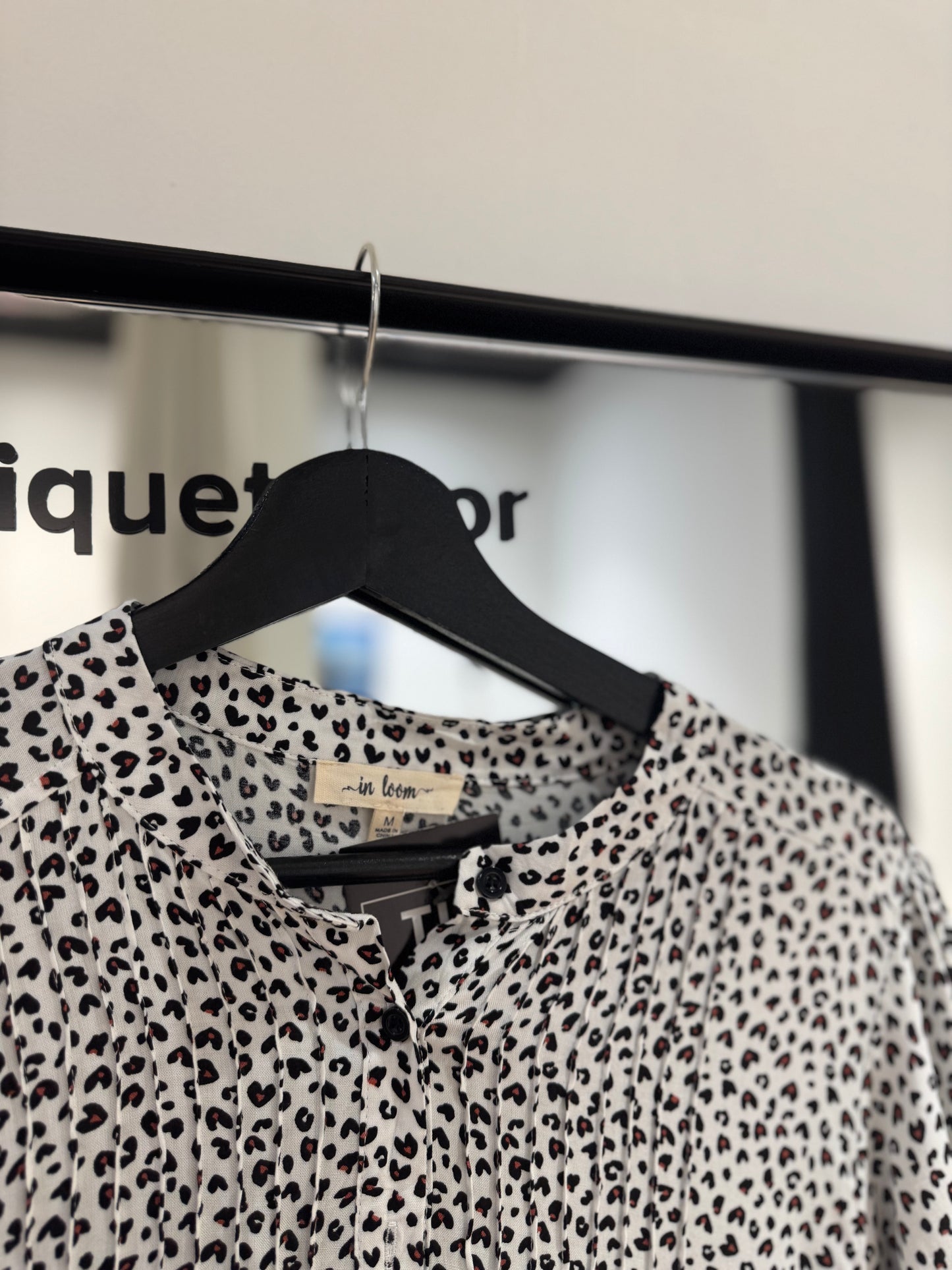 Robe longue à motifs léopard M