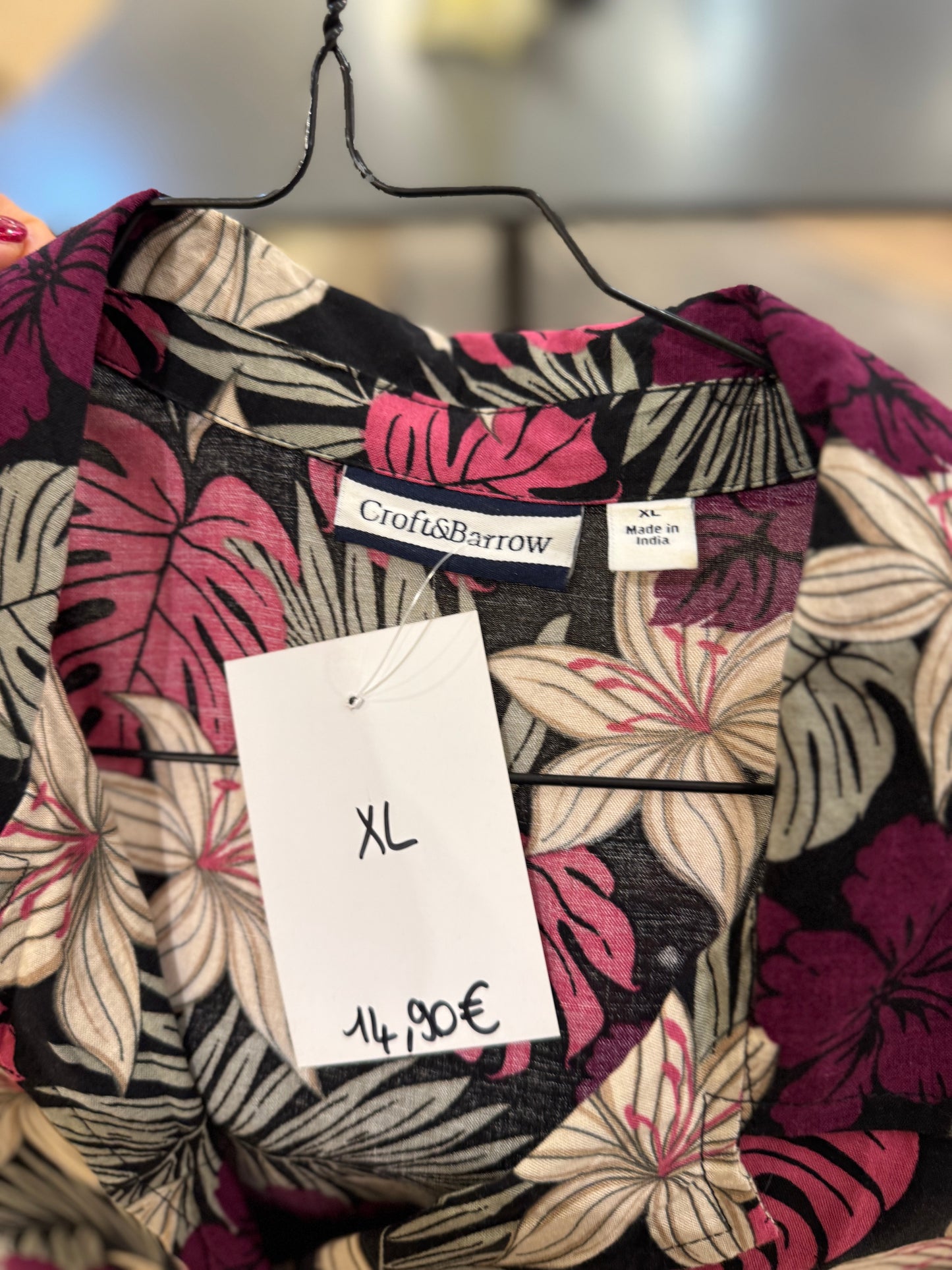 Chemise à fleurs hawaïennes XL