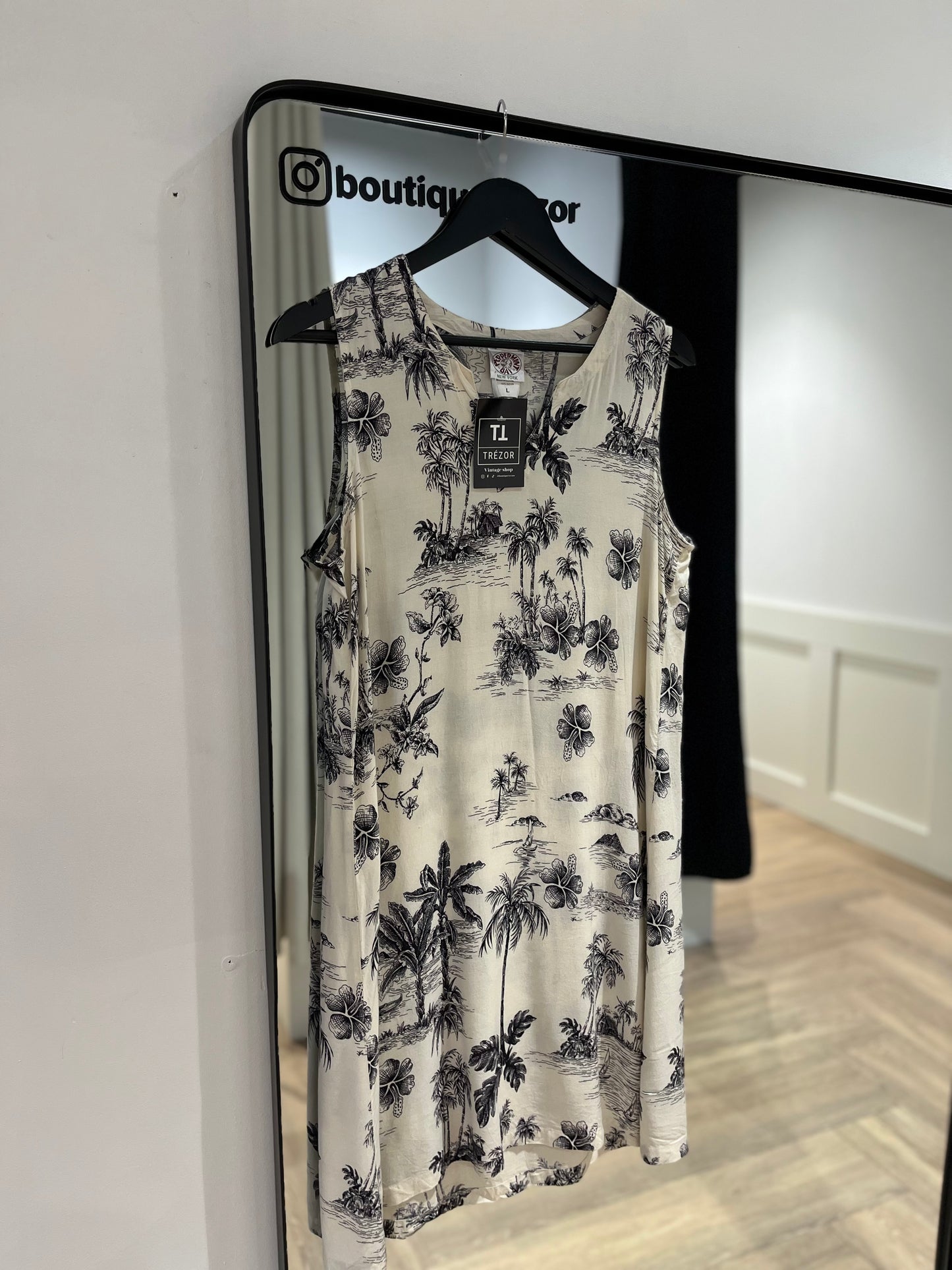 Robe à motifs palmiers L