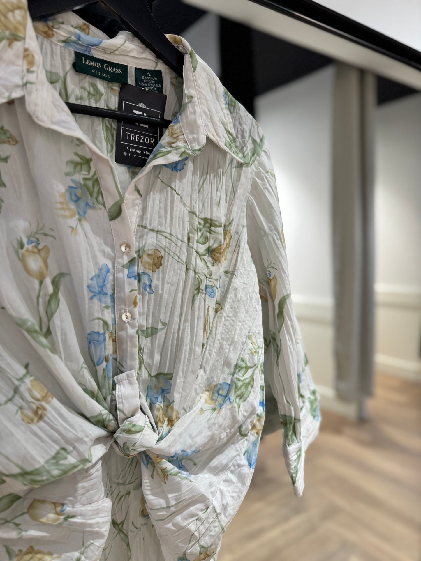 Chemise à fleurs XL