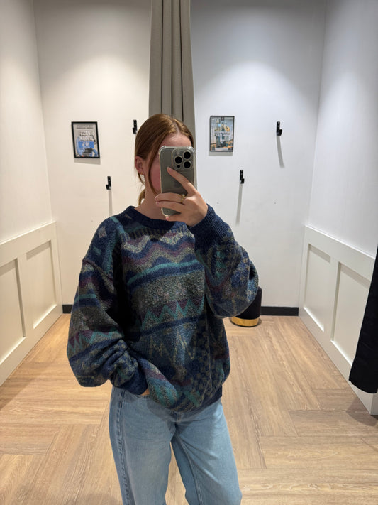 Pull en laine vintage XL