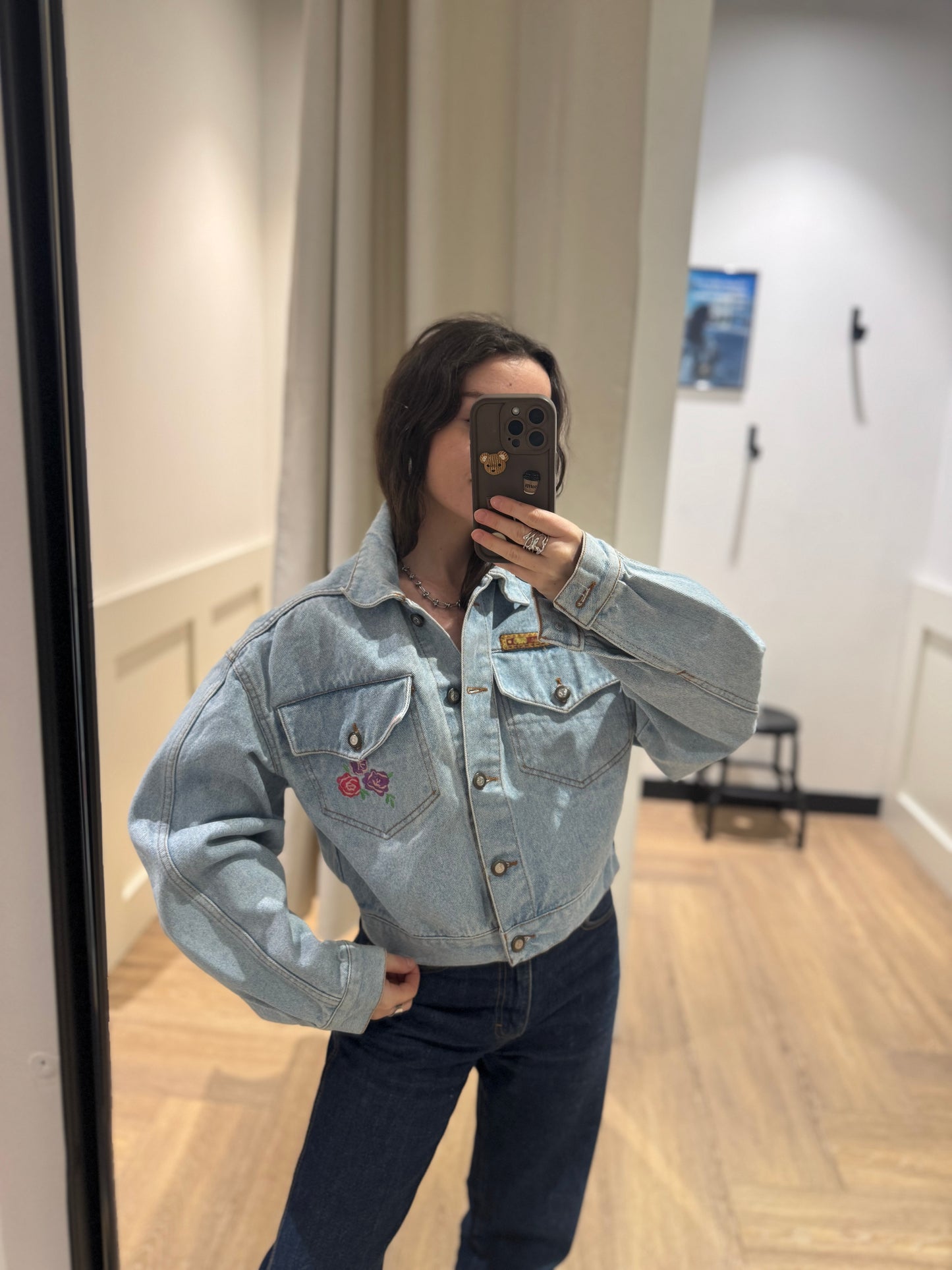 Veste en jean vintage courte M/L