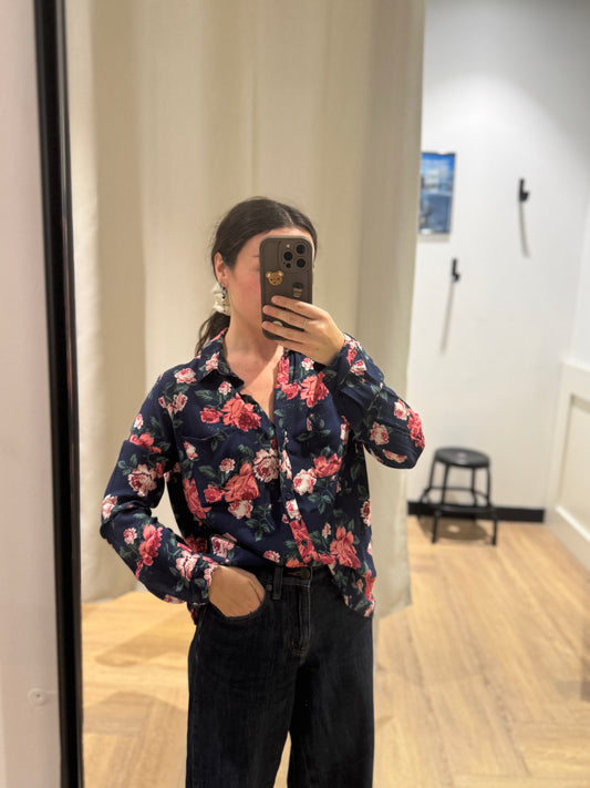 Blouse à fleurs XL