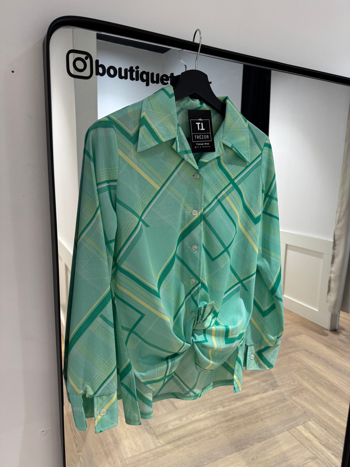Blouse vintage à motifs L