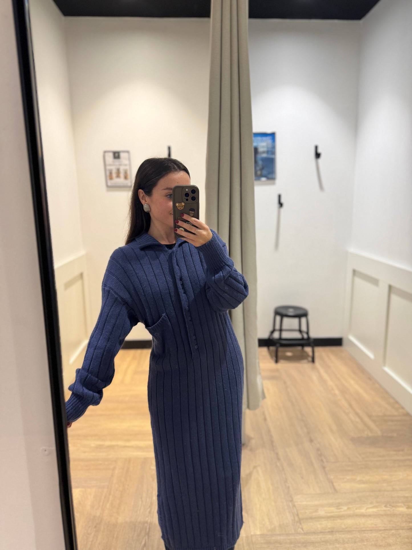 Robe longue en maille L