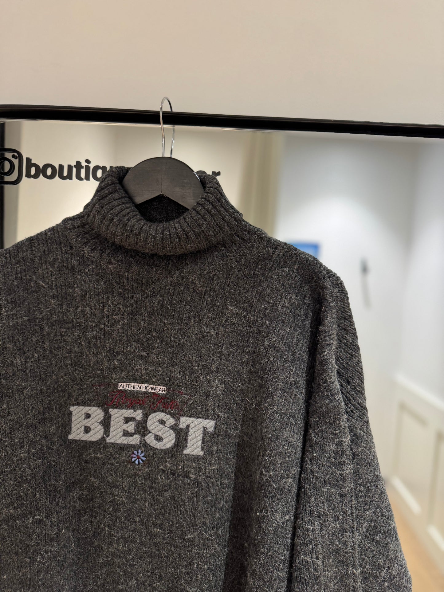 Pull d’hiver vintage S