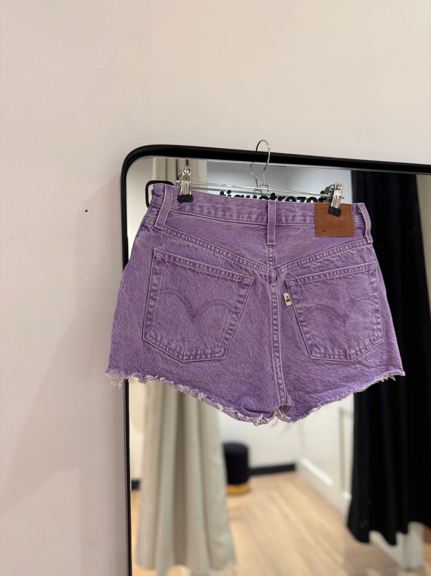Short Levis en jean violet 34