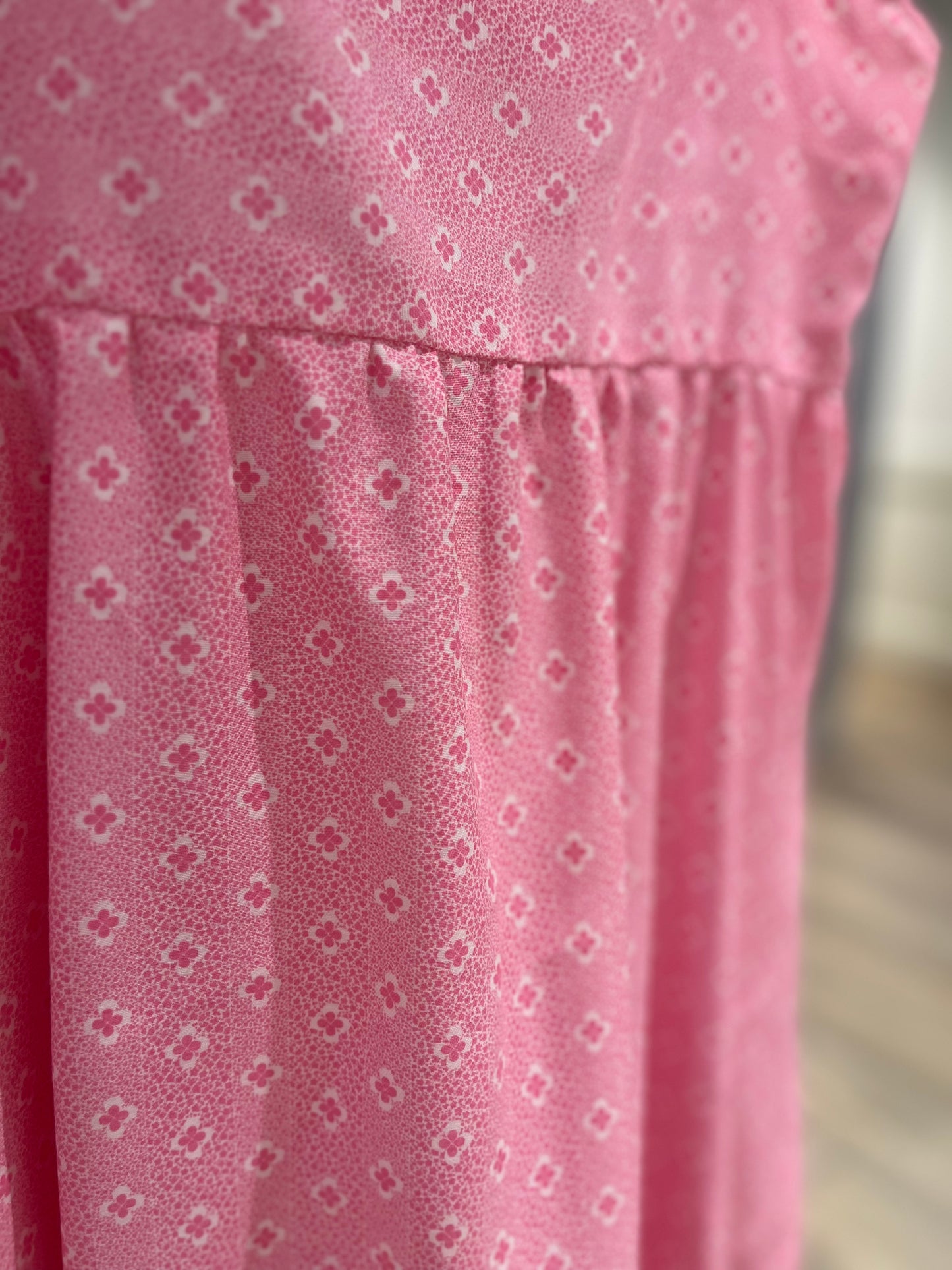 Robe longue vintage à motifs M