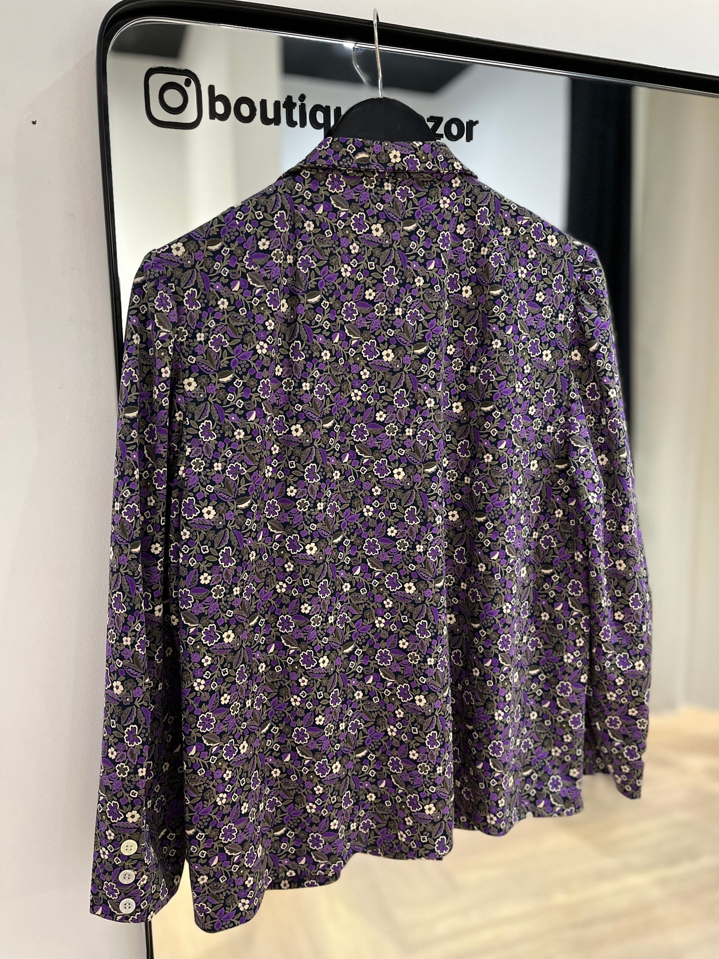 Blouse à fleurs vintage M