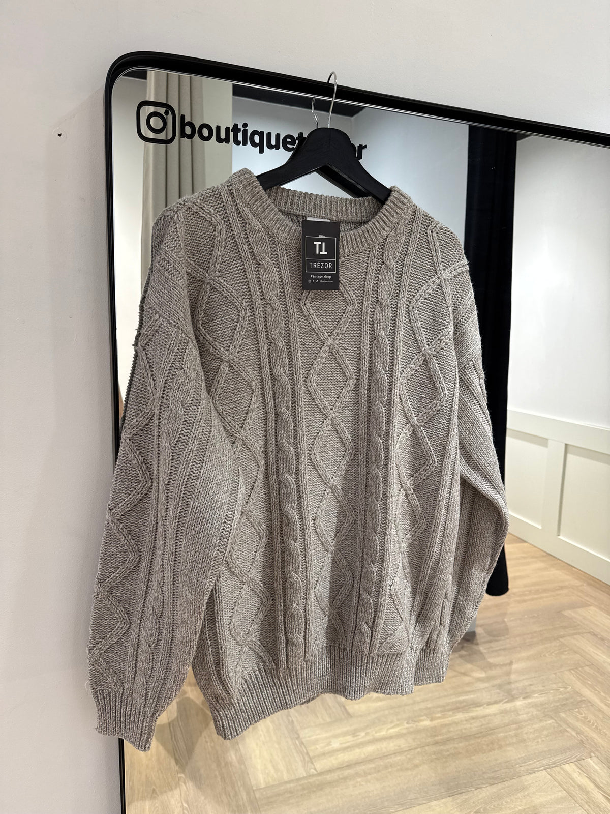 Pull vintage torsadé L