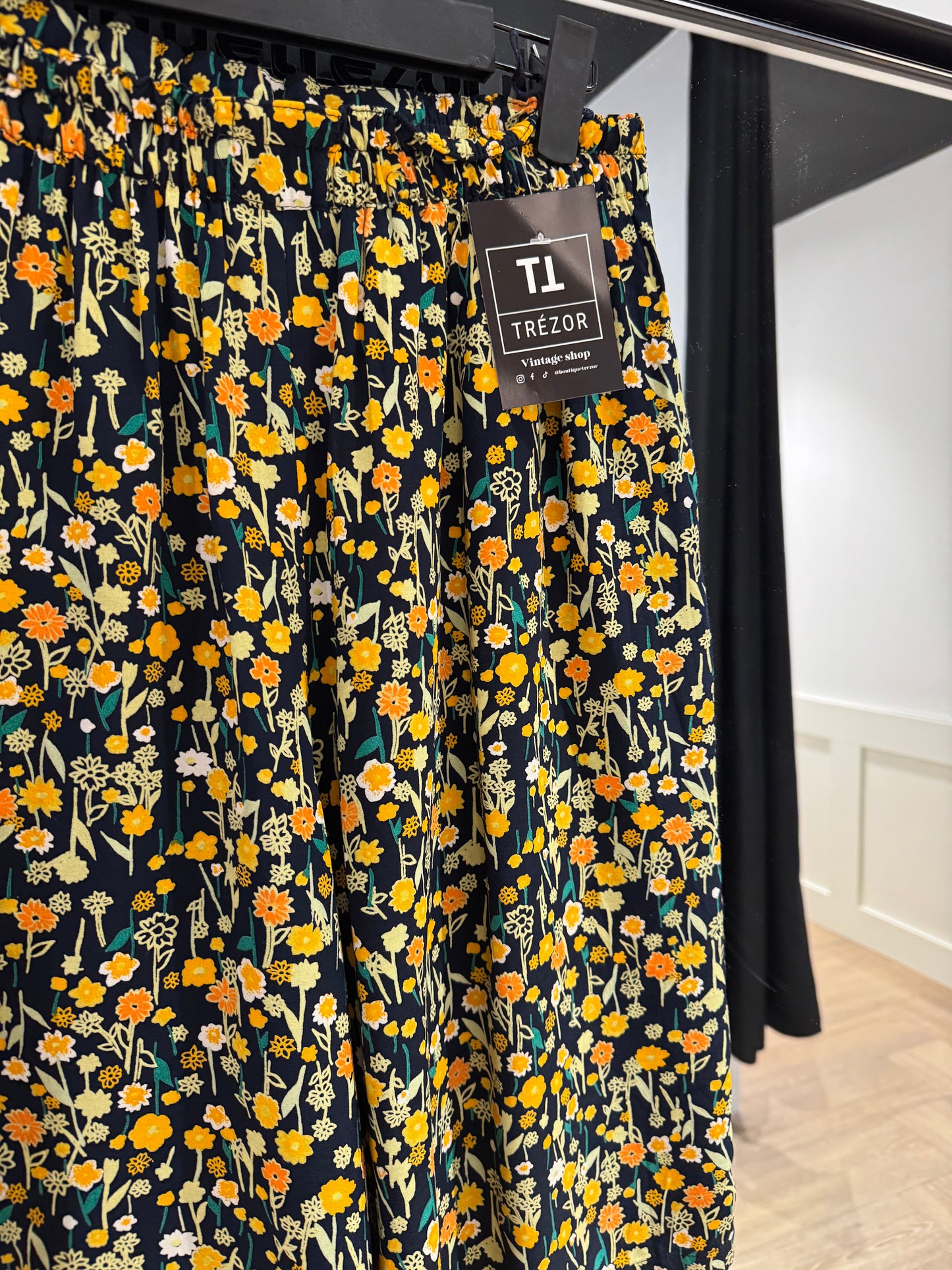 Bermuda vintage à fleurs M