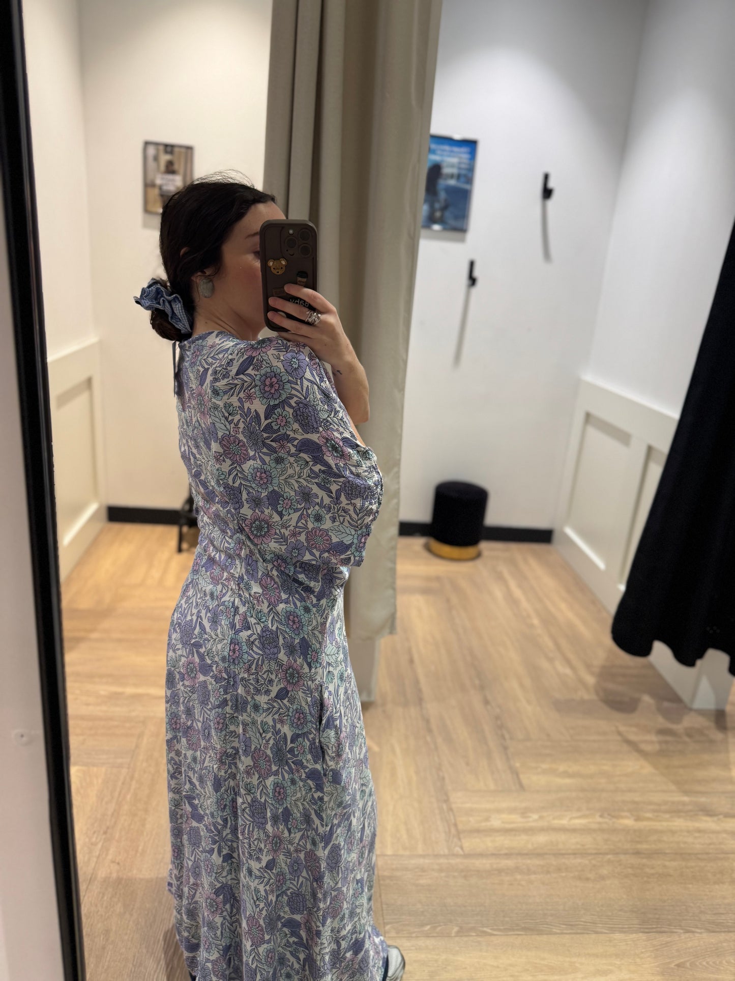 Robe longue à fleurs S