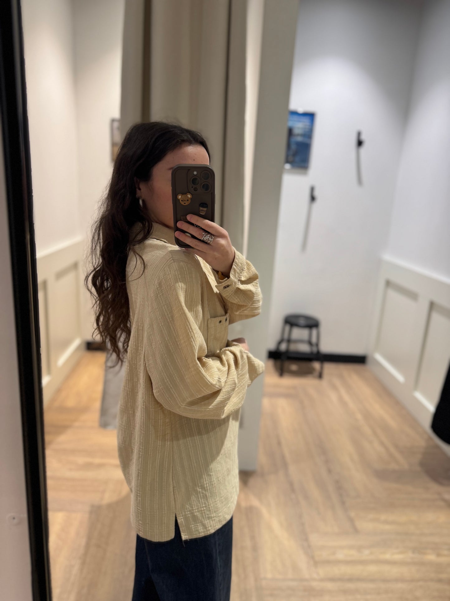 Blouse vintage à zip XL