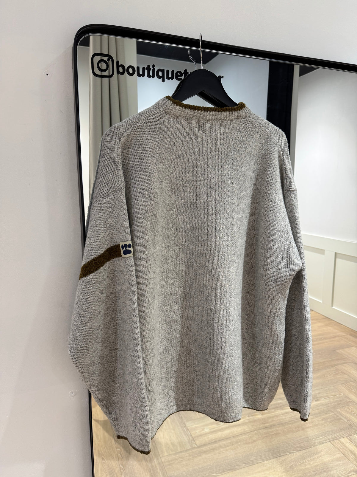 Pull vintage d’hiver « Trois rivières » M