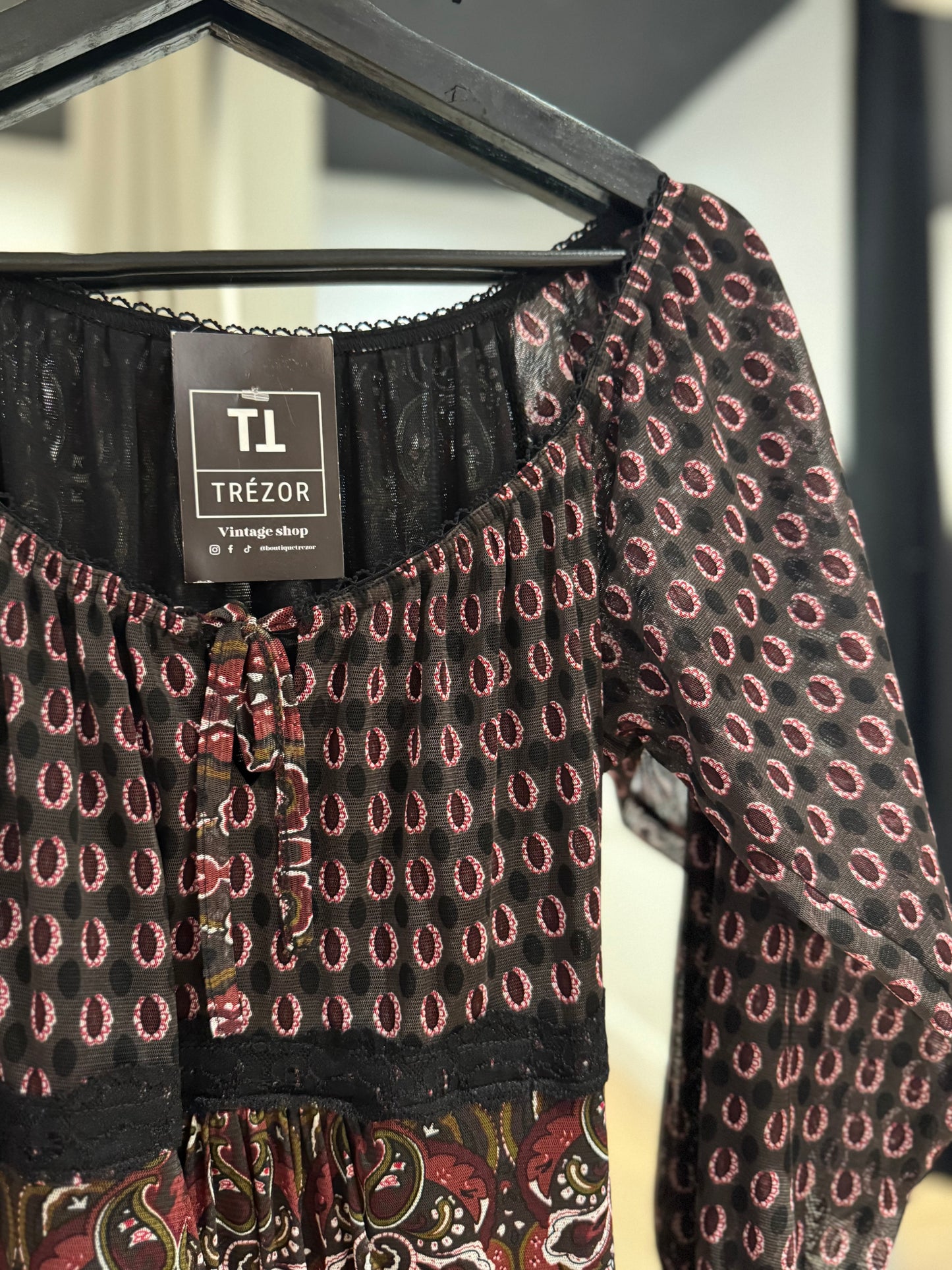 Robe courte à motifs S