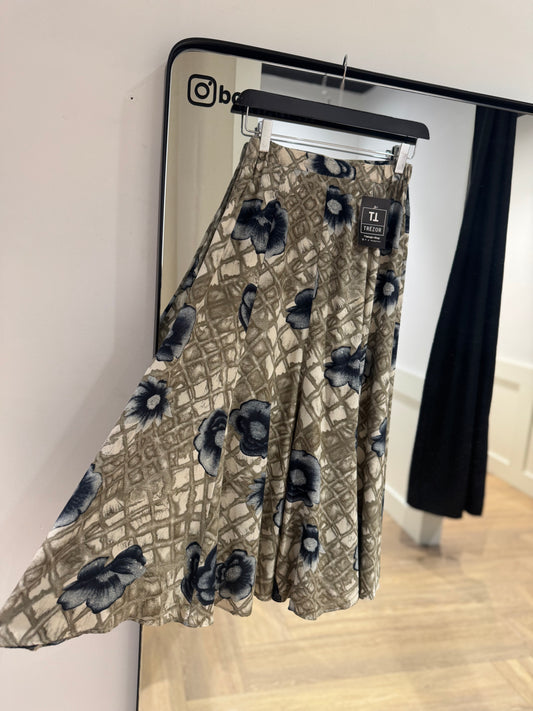 Jupe longue vintage à fleurs 34