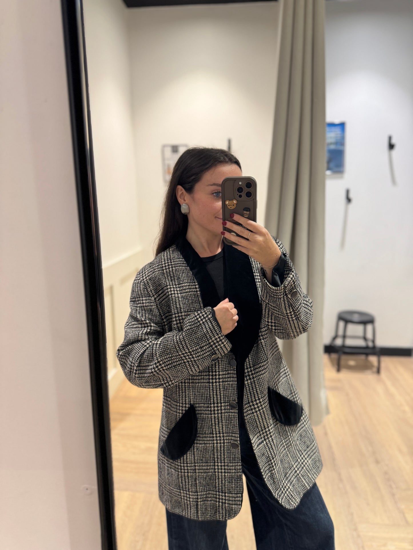 Blazer vintage en laine M/L