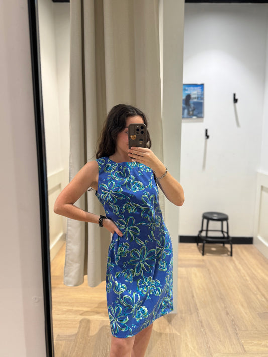 Robe courte à fleurs M