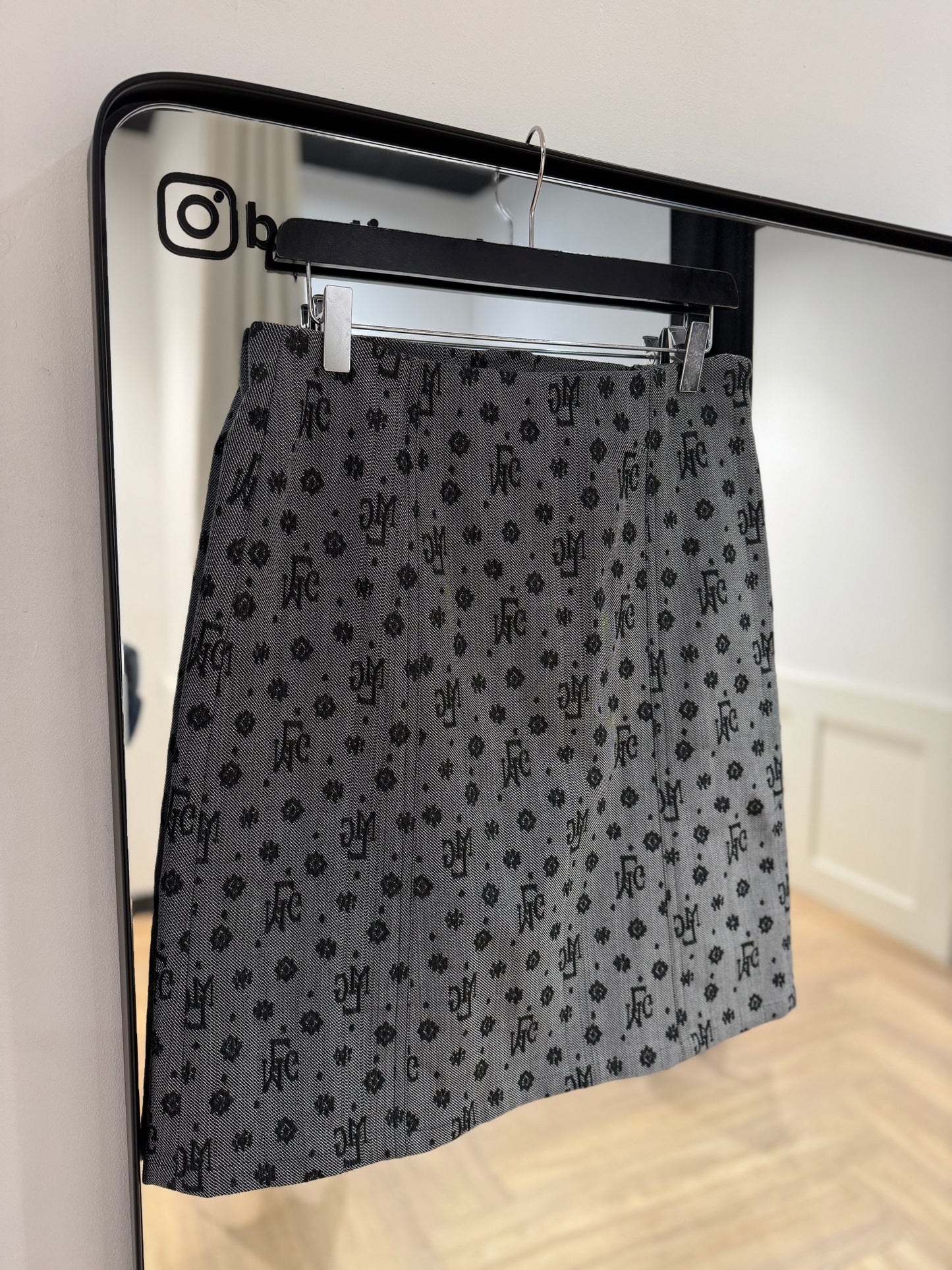 Jupe courte vintage à motifs 40