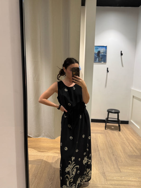 Robe longue à fleurs M