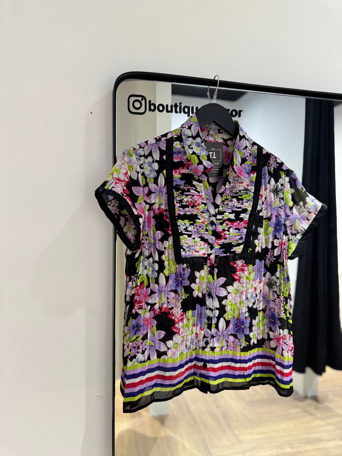 Blouse légère à fleurs XL