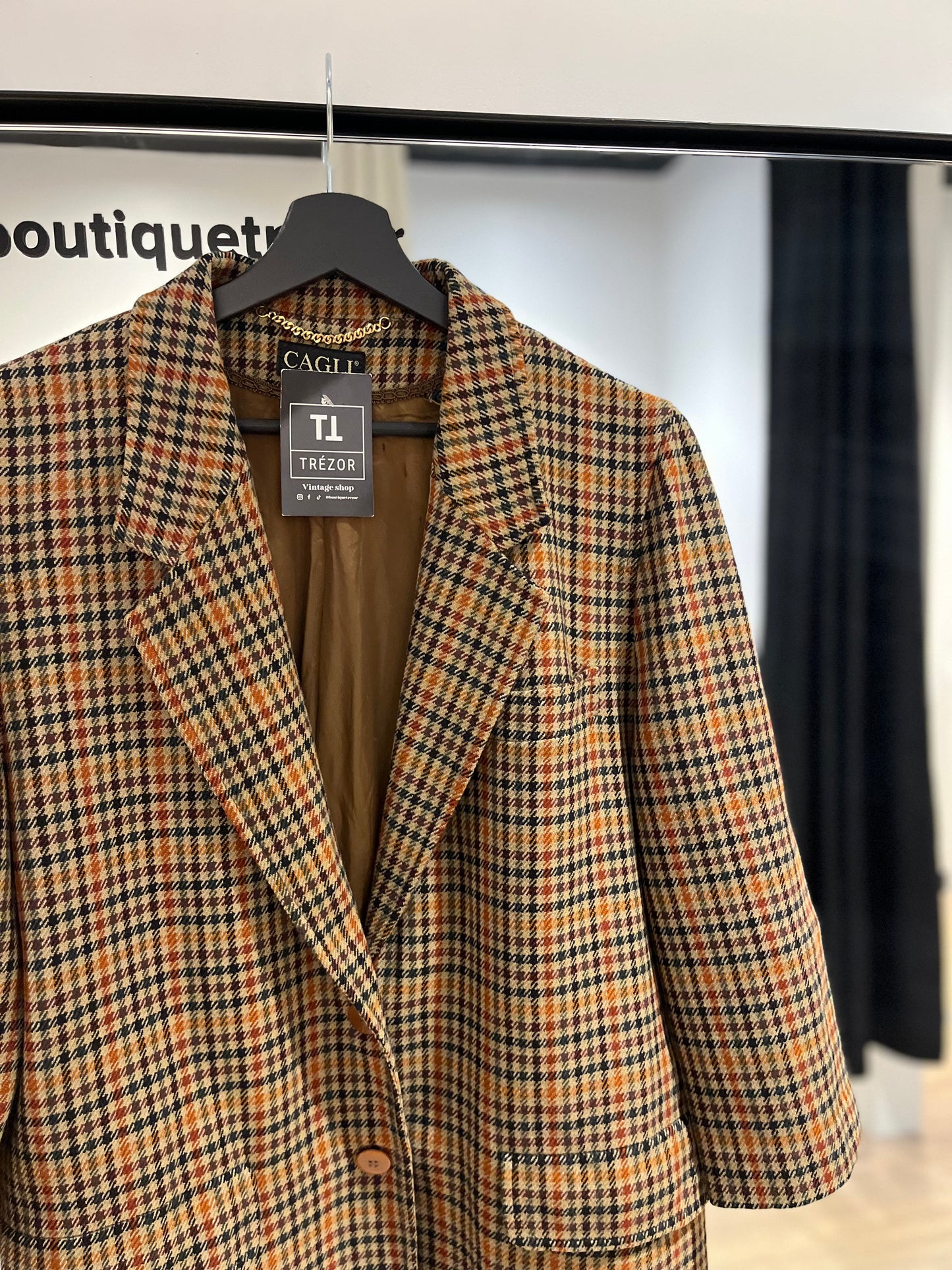 Blazer a carreaux S/M