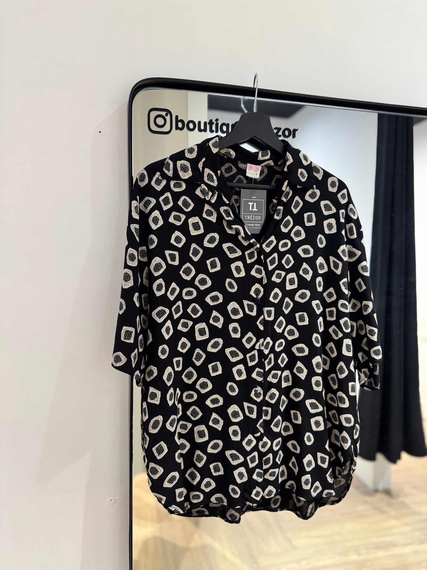 Blouse vintage à motifs XXL