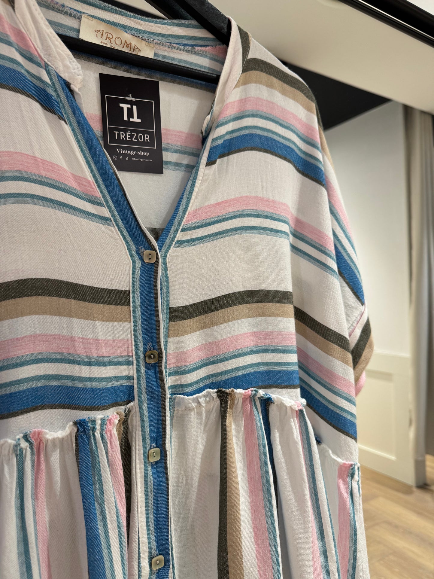 Blouse à rayures M