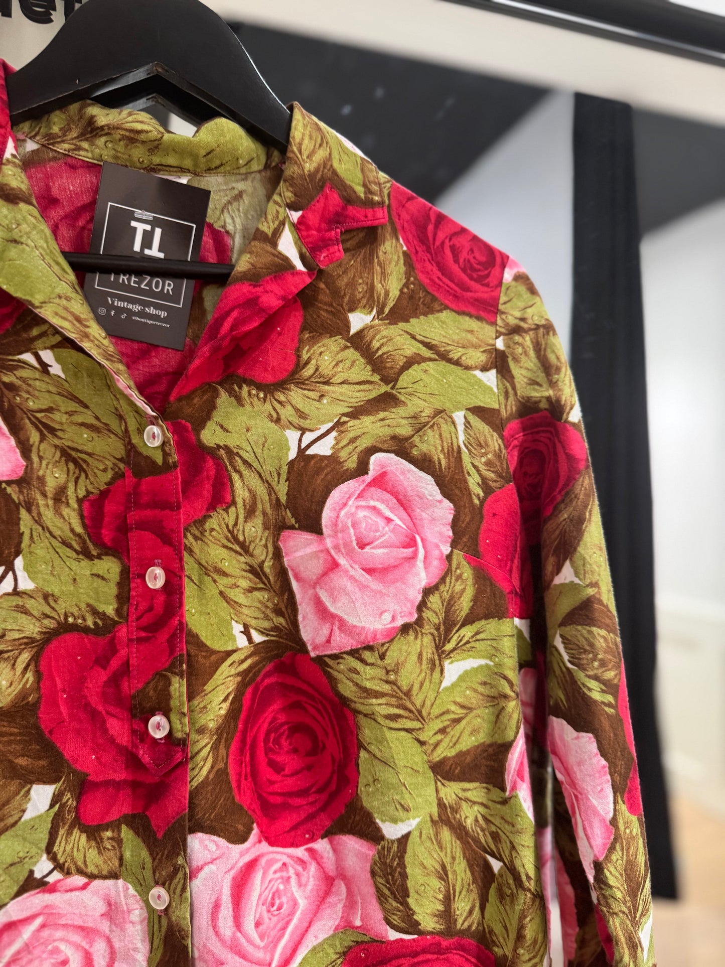 Chemise à fleurs XS/S