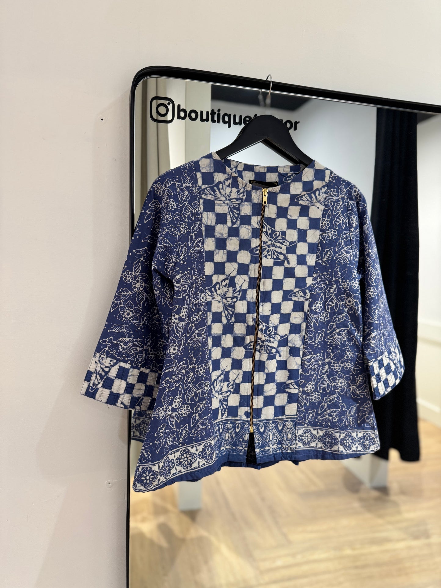Veste vintage à motifs S