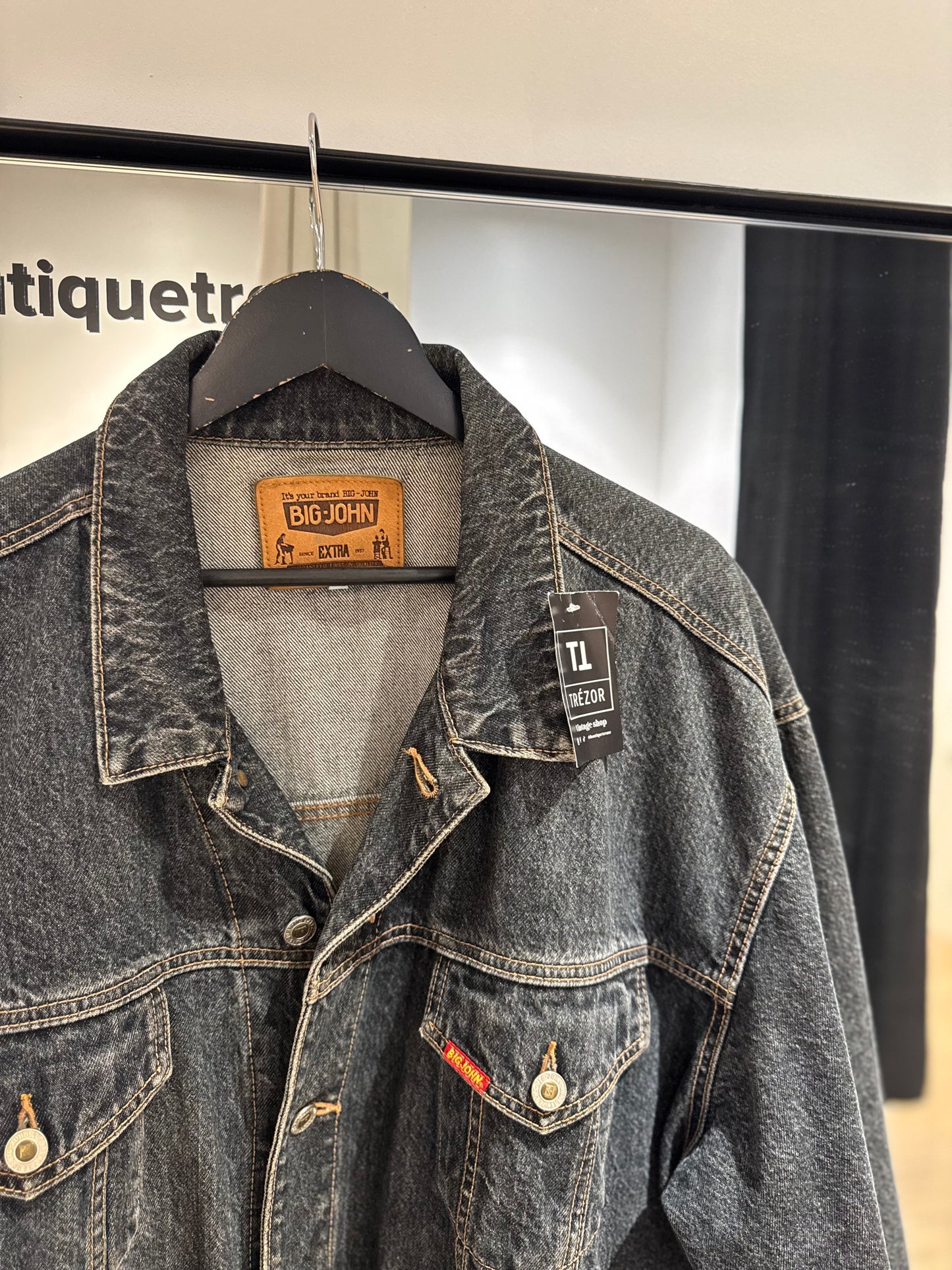 Veste en jean gris Big John XXL