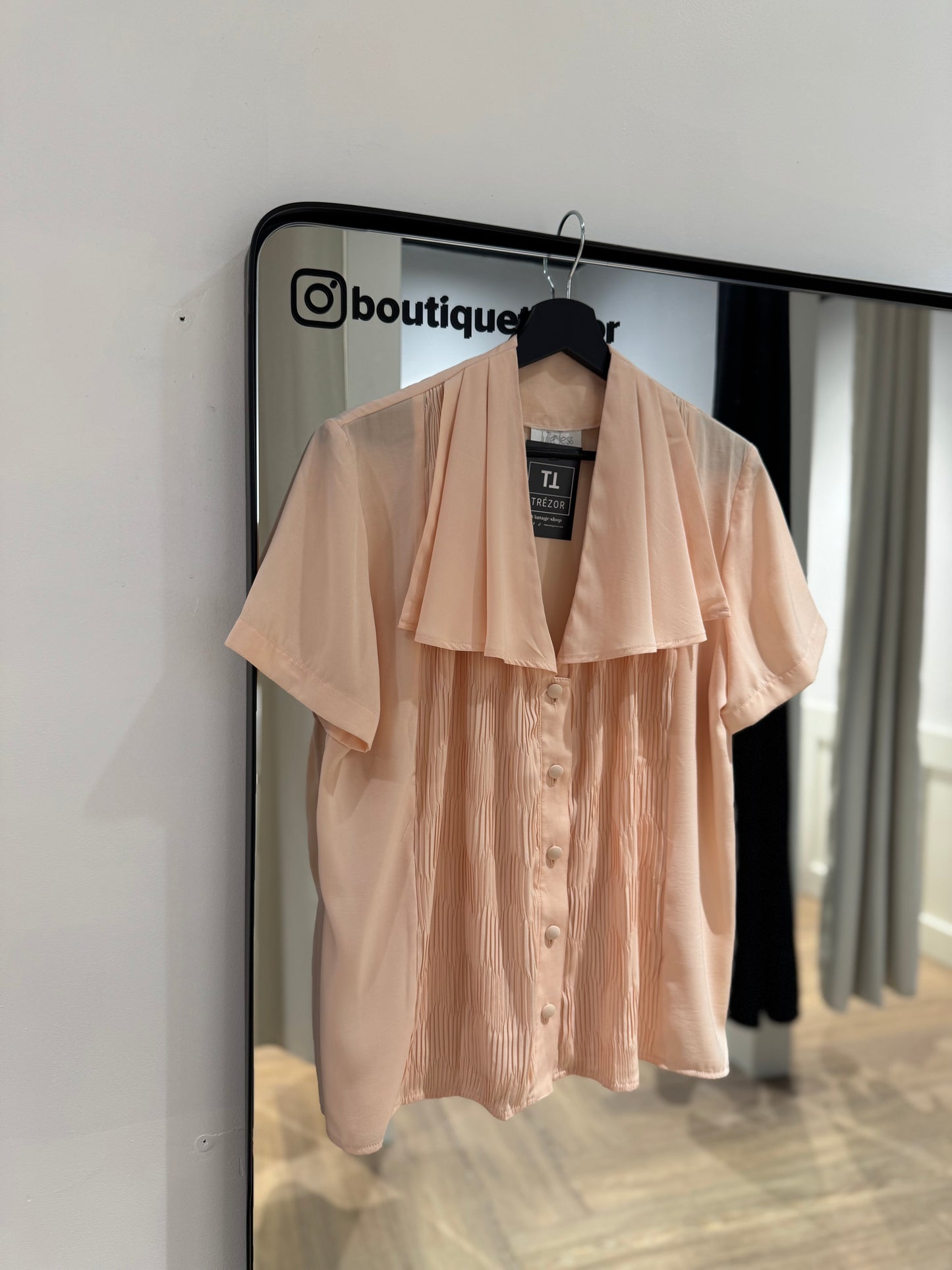 Blouse vintage à volants L