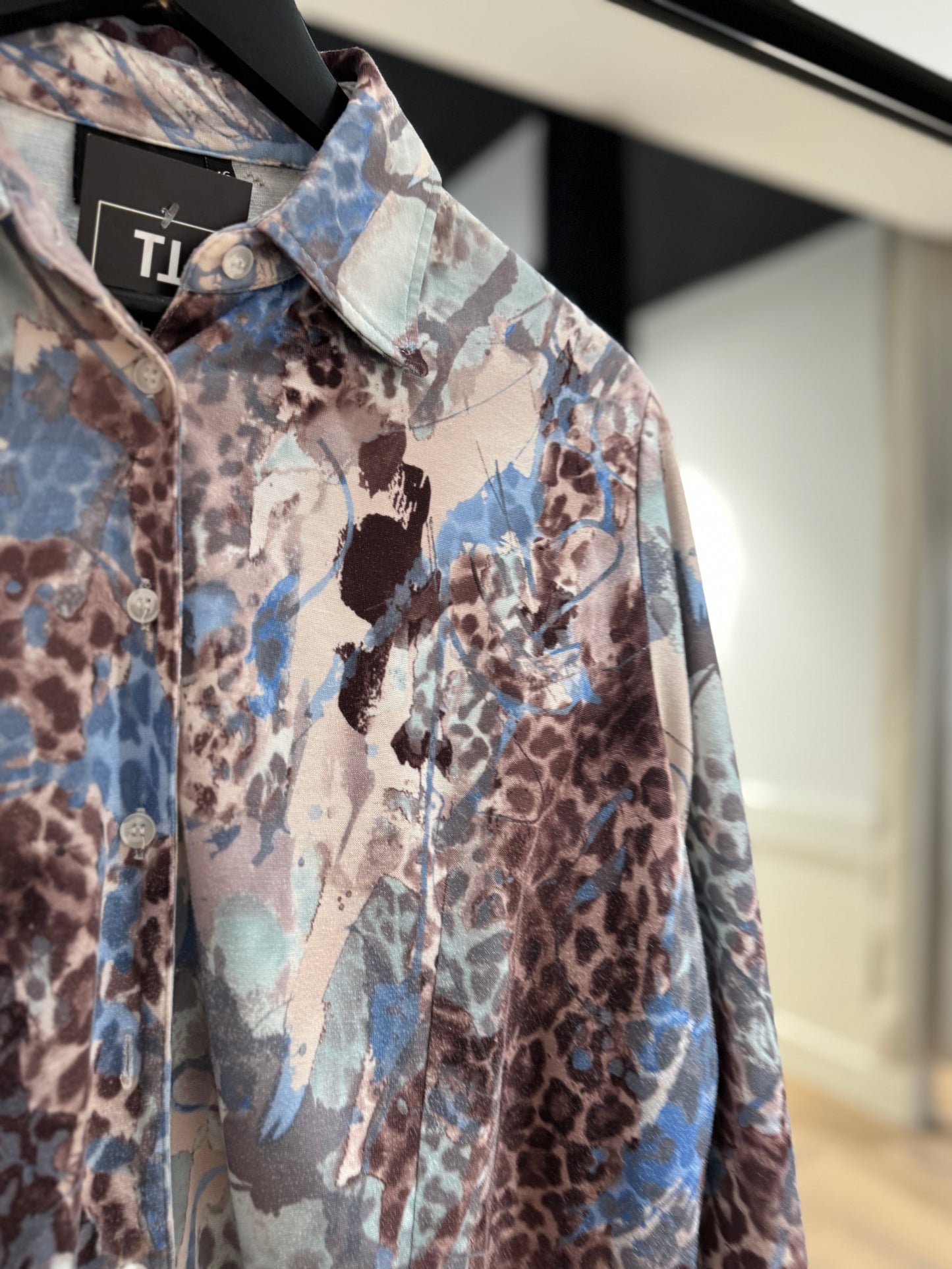 Blouse vintage à motifs XXL