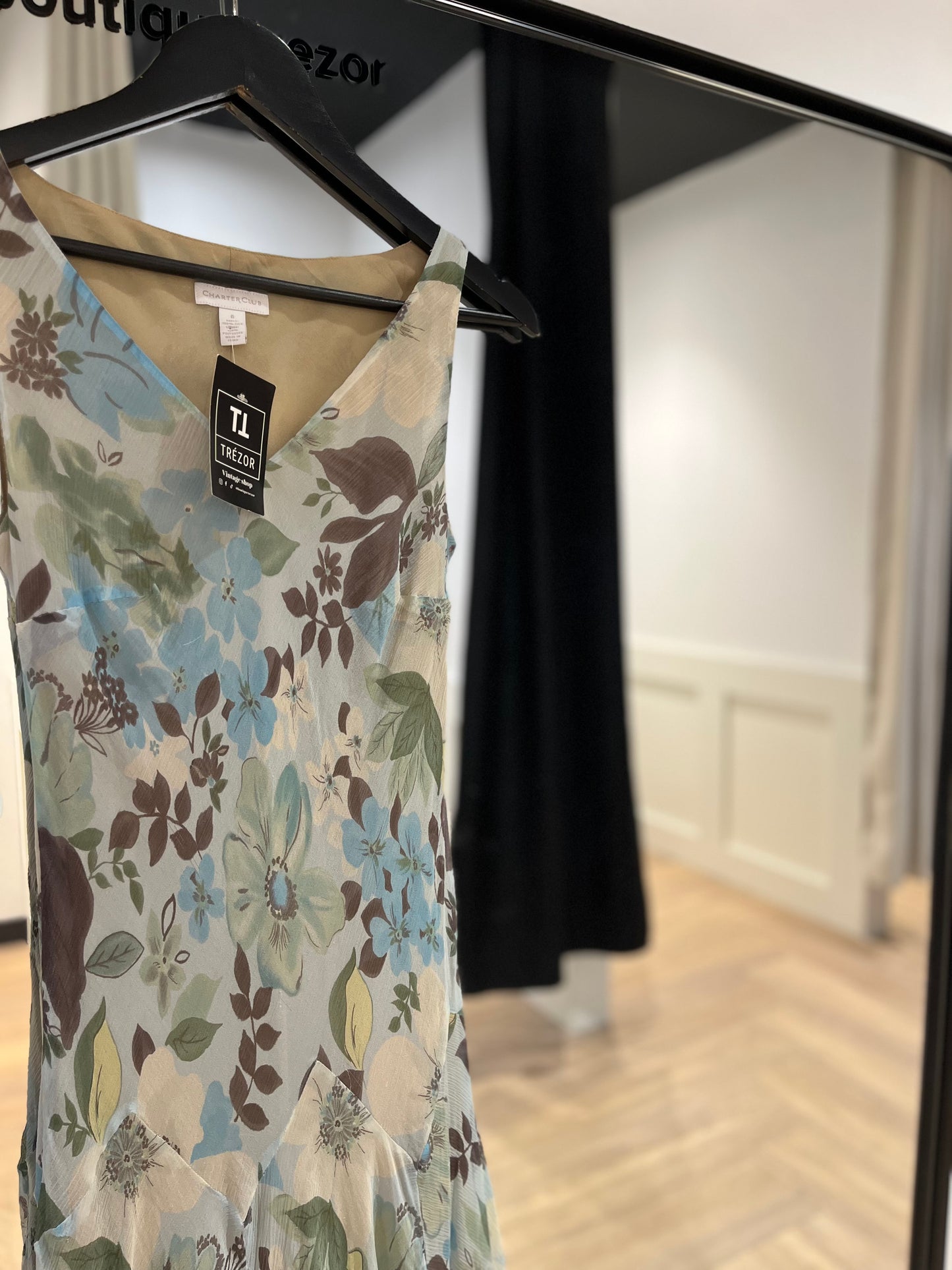 Robe longue à fleurs L