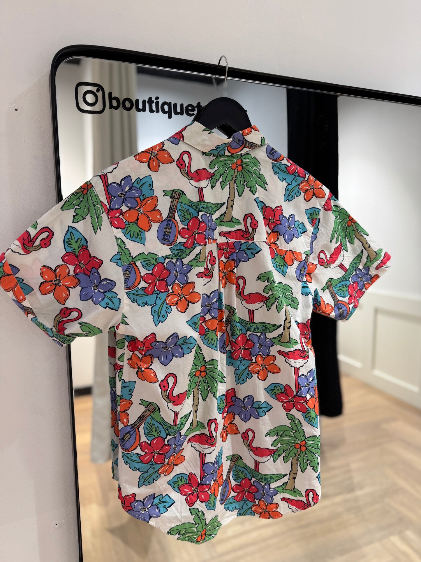 Chemise à fleurs hawaïennes S