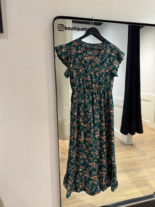 Robe longue à fleurs S