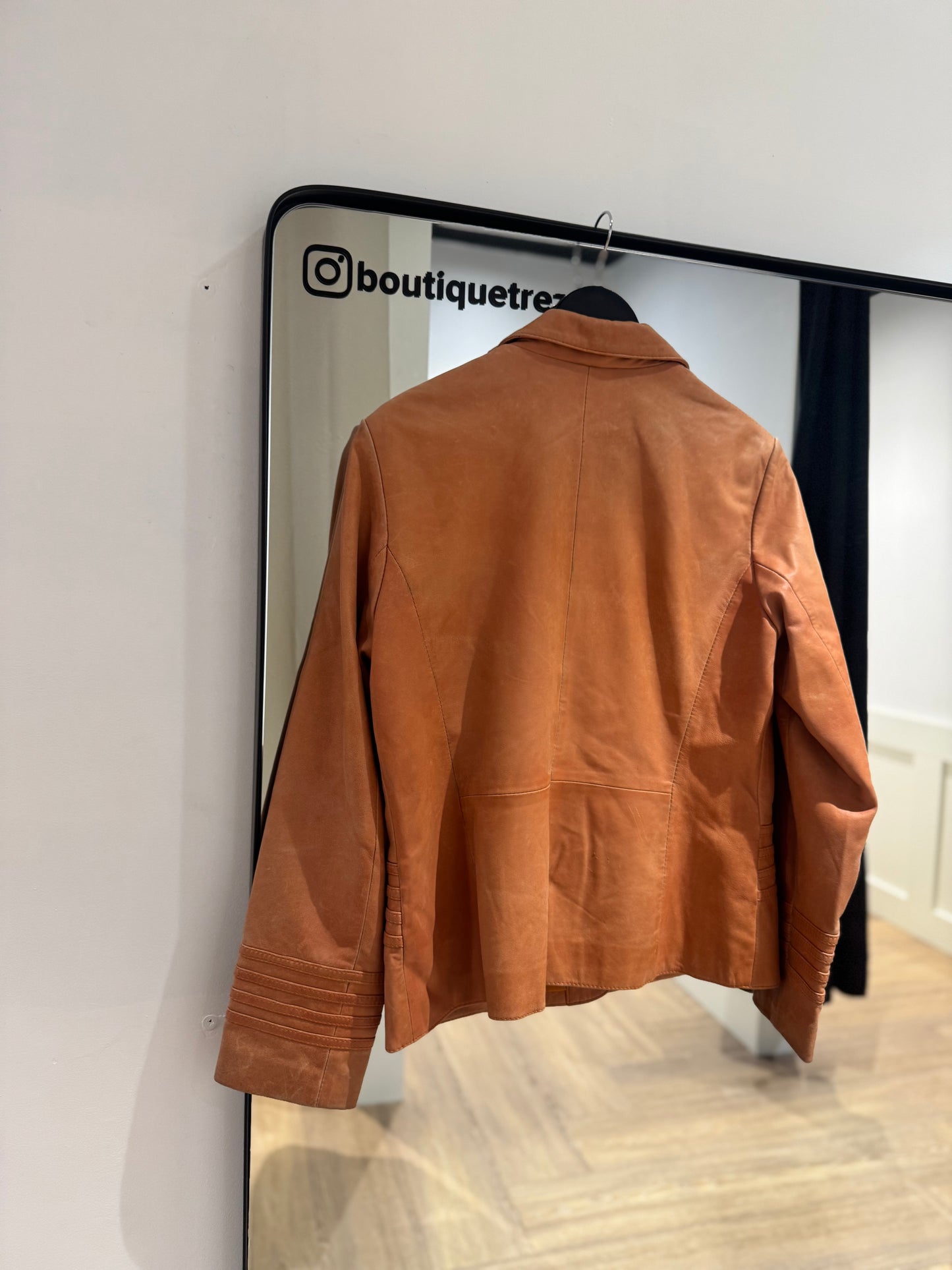 Veste en cuir vintage L