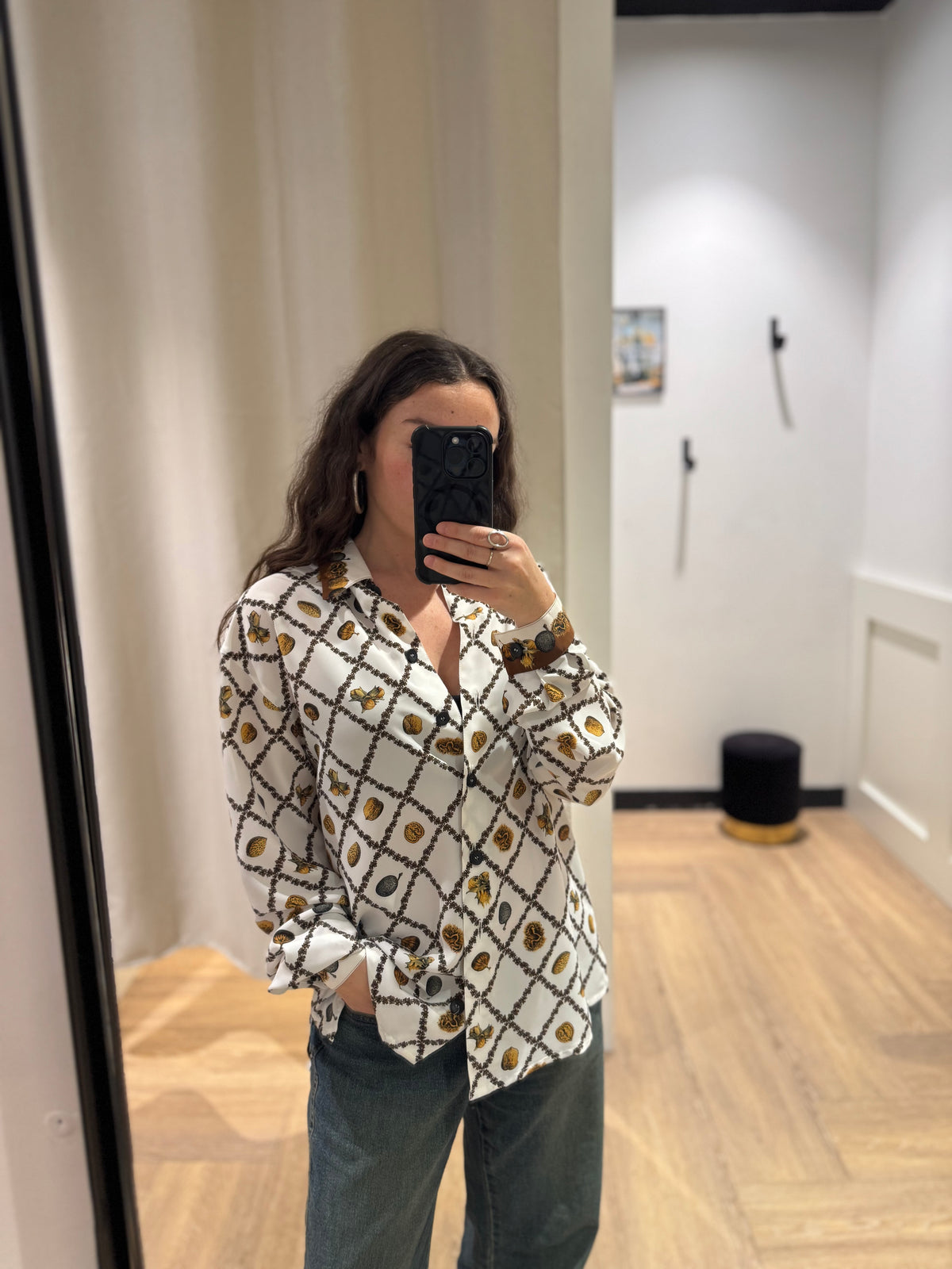 Blouse à motifs M
