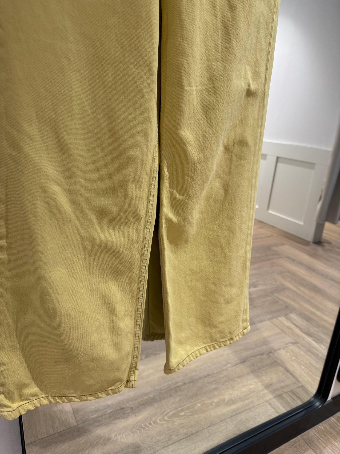 Pantalon GANNI jaune blé 38