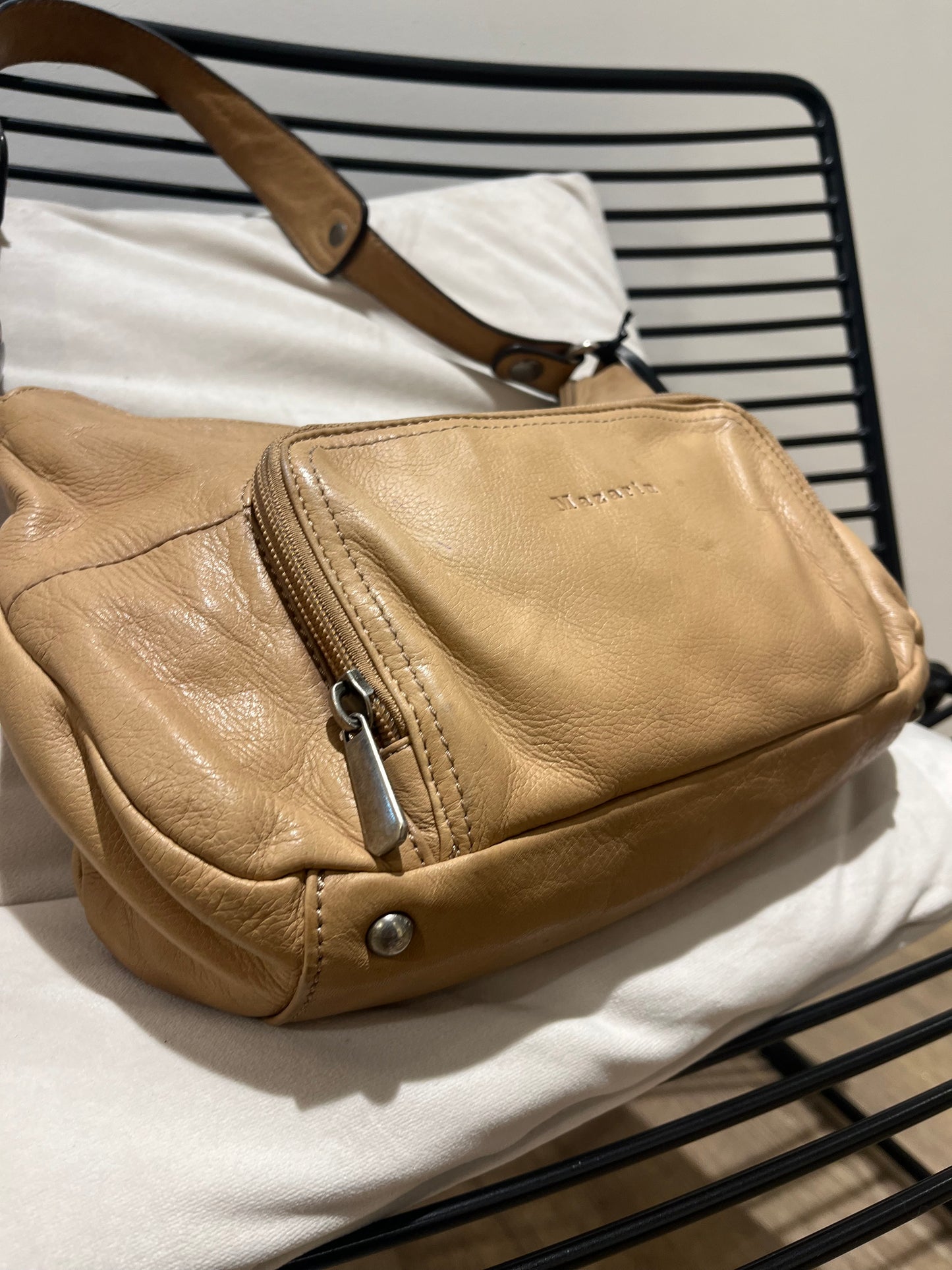 Sac baguette en cuir